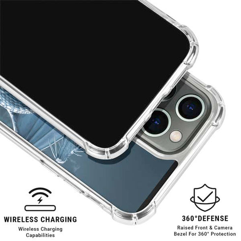 Silver Dragon by Vincent Hie iPhone 16 Pro Clear Case